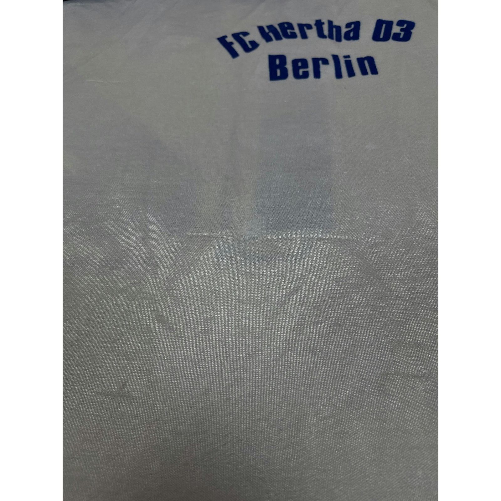 Adidas × Vintage Adidas 1980 White Hertha Berlin Football Club Jersey Small Size US S / EU 44-46 / 1 - 5 Thumbnail