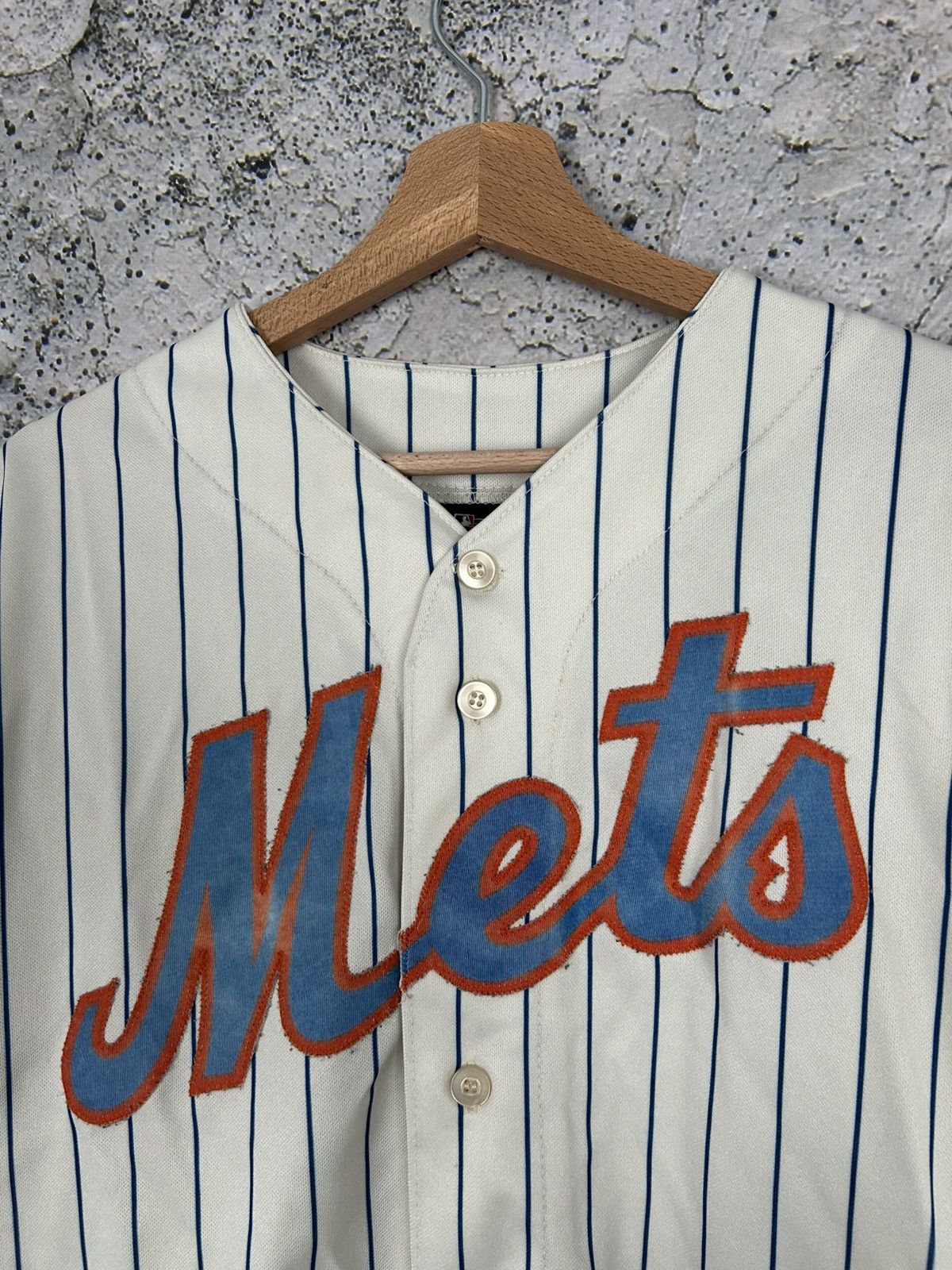 MLB Vintage Majestic MLB New York Mets Sport Streetwear Rare 90s Size US L / EU 52-54 / 3 - 3 Thumbnail