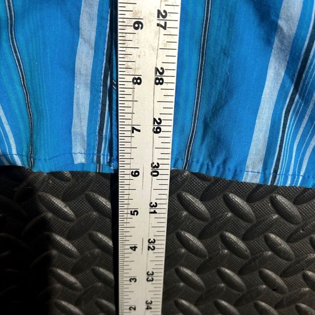 Wrangler Wrangler Shirt Western Cowboy Pearl Snap Striped Blue Gray Long Sleeve Men's XL Button Up Size US XL / EU 56 / 4 - 4 Thumbnail