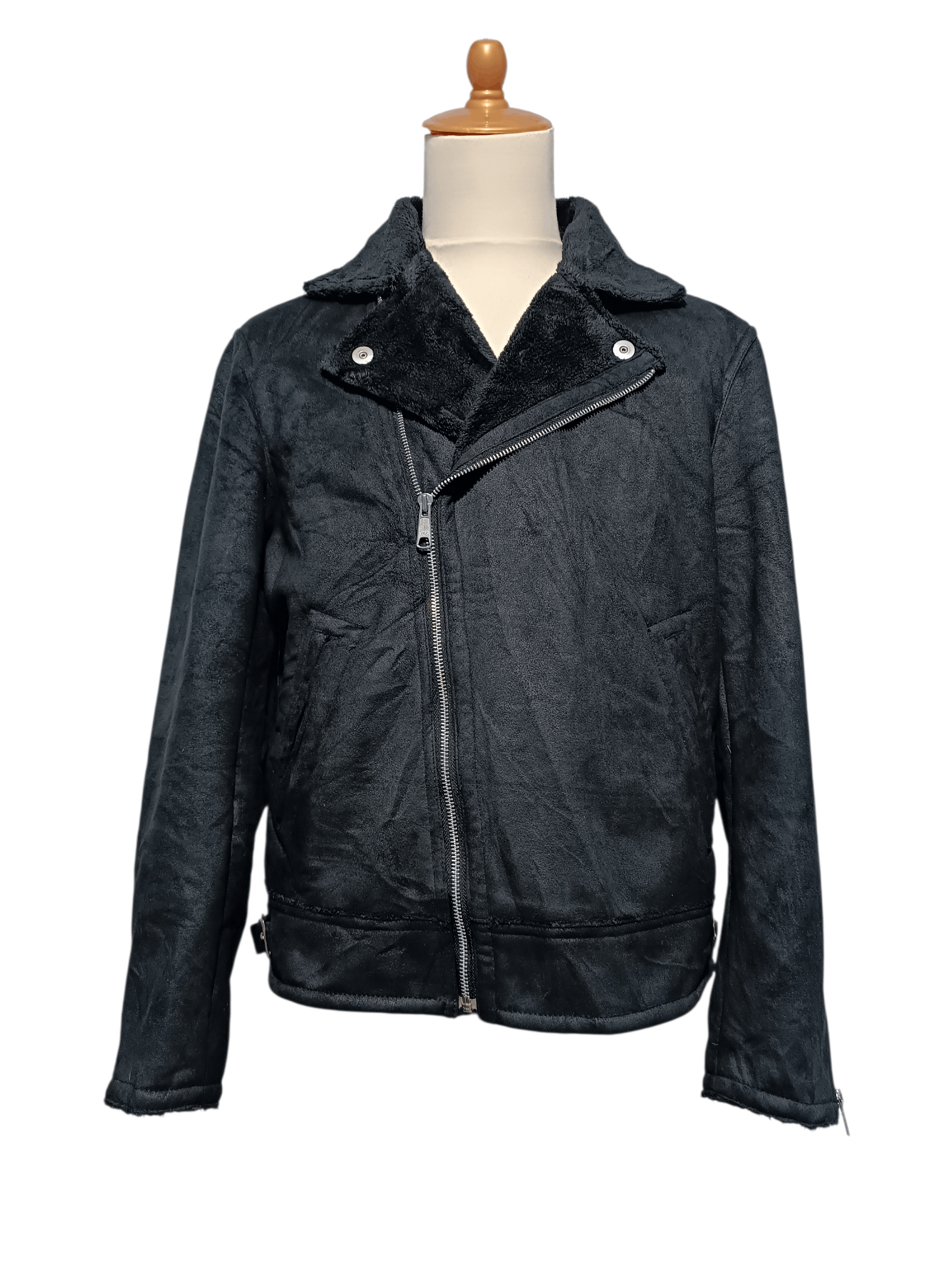 Japanese Brand Comme Ca Ism Suede Mouton Zip Rider Jacket Size US M / EU 48-50 / 2 - 1 Thumbnail
