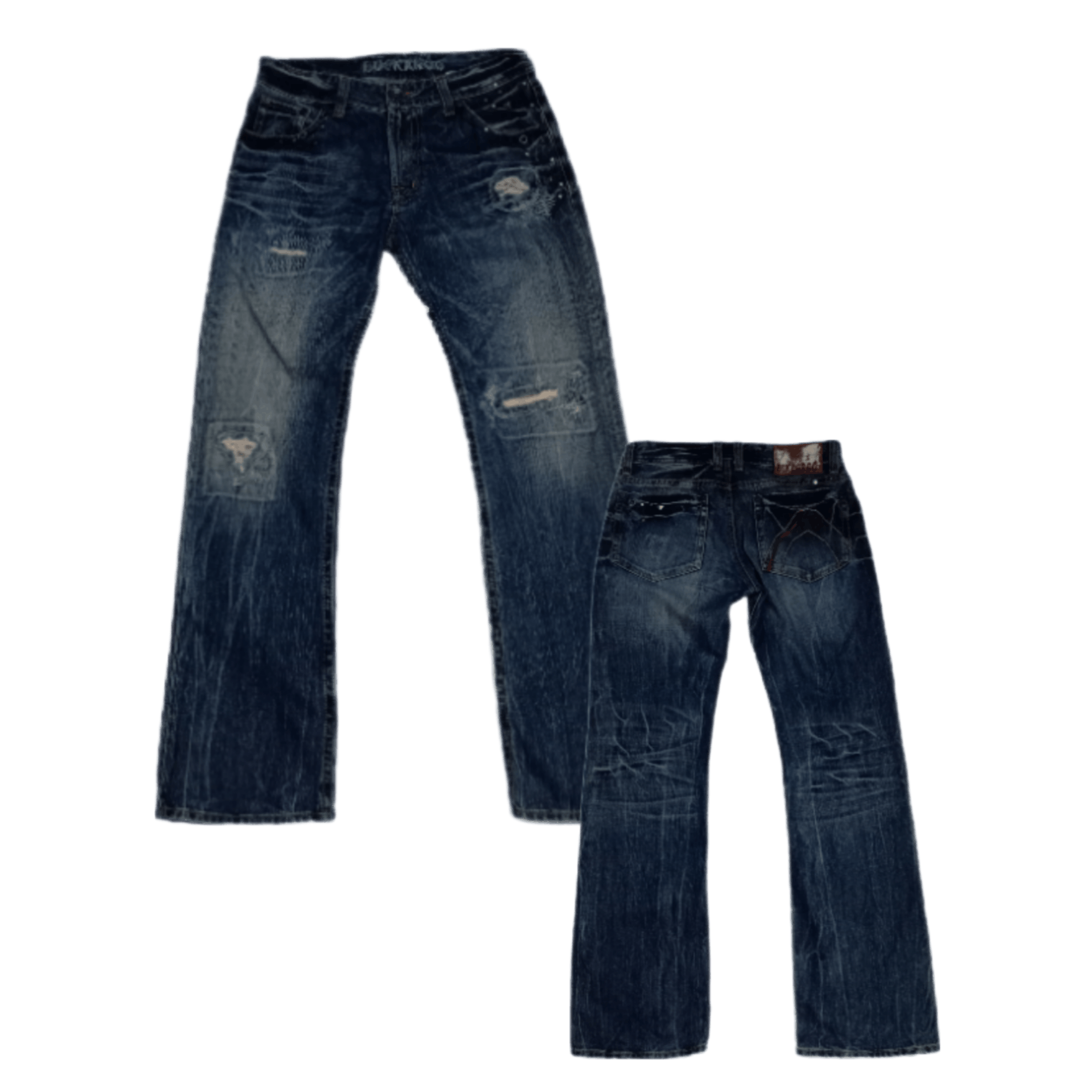 Distressed Denim 🇯🇵 Distressed Indigo Buckaroo Japanese Jeans