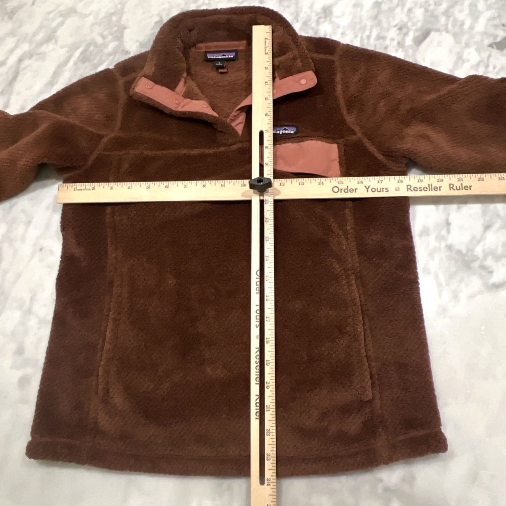 Patagonia Patagonia Sweater Womens Small Brown Fleece Snap Retool Classic Nature Outdoor Polartec Pocket Size S / US 4 / IT 40 - 7 Thumbnail
