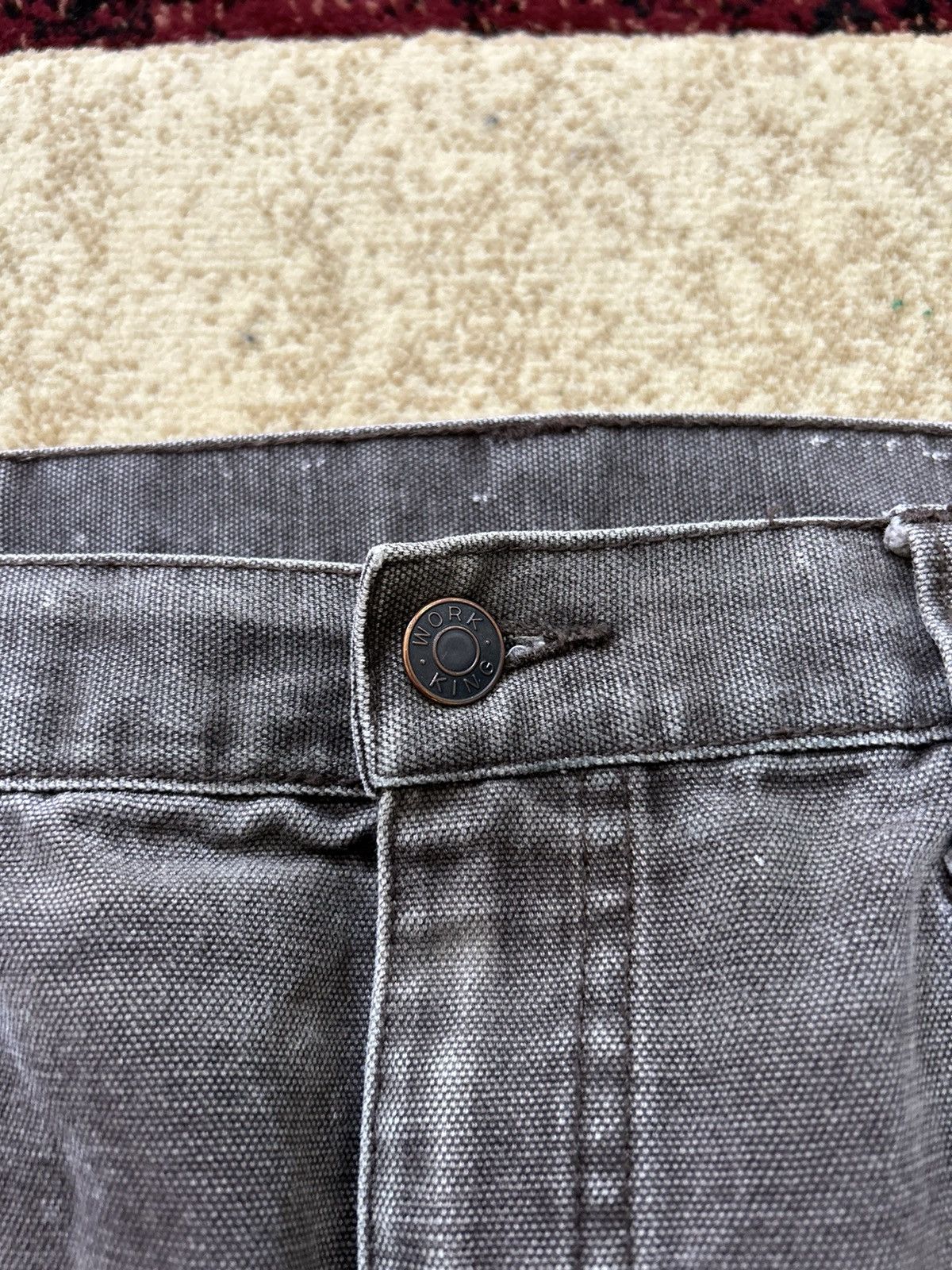 Japanese Brand Vintage Faded Brown Carpenter Jeans Size US 34 / EU 50 - 9 Thumbnail
