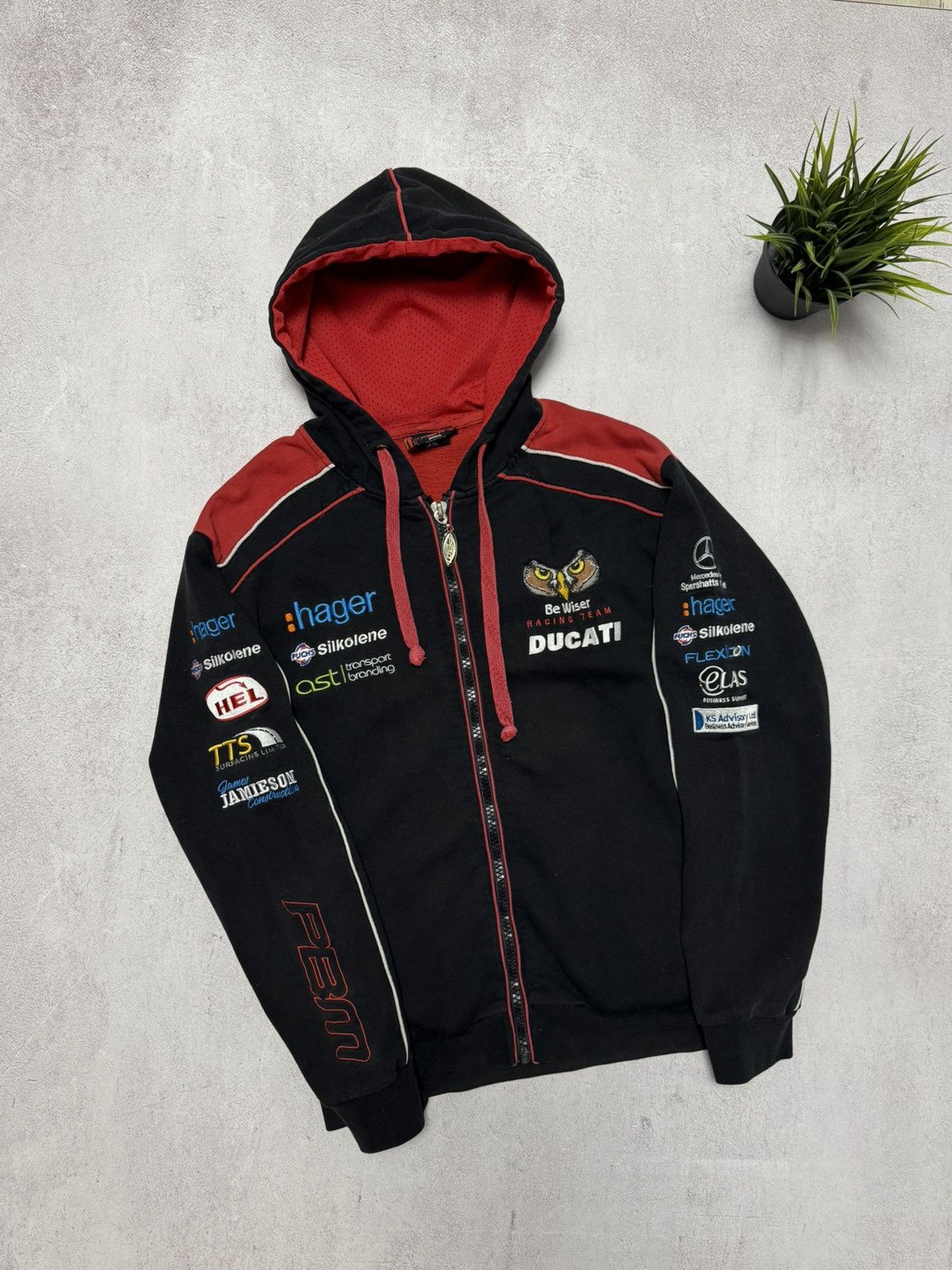 Ducati × Formula 1 Vintage Ducati Racing Hoodie Jacket Formula 1 Black 90s Size US S / EU 44-46 / 1 - 1 Thumbnail