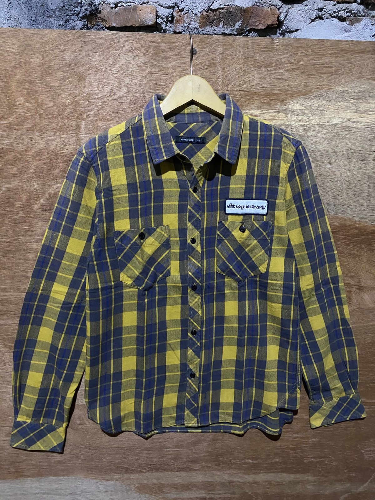 Japanese Brand Worldwidelove plaid flannelshirt Size US M / EU 48-50 / 2 - 1 Thumbnail