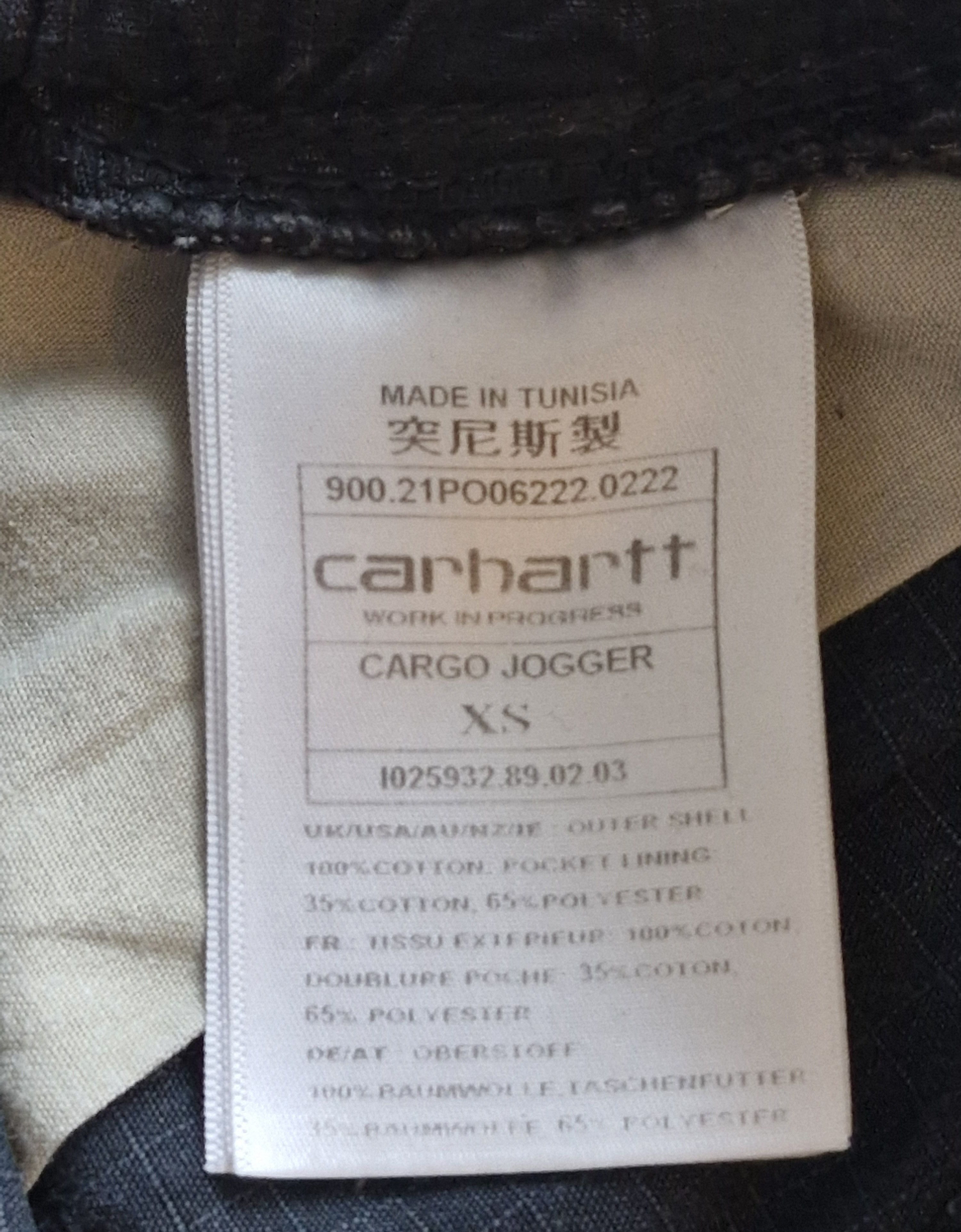 Carhartt Carhartt Cargo Jogger Pants mens unisex black Size US 28 / EU 44 - 6 Thumbnail