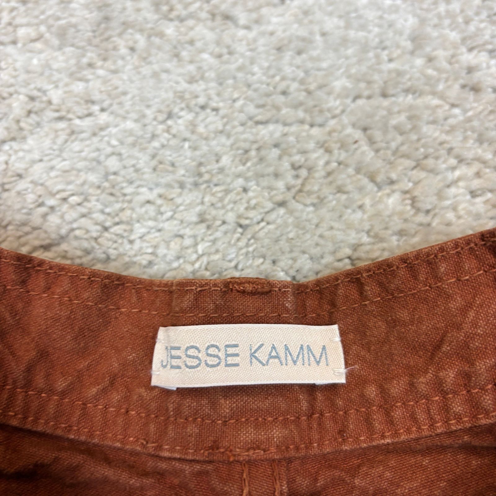 Jesse Kamm NWT Jesse Kamm Sailor Cotton Canvas Pants Women's 0 Boho Size 25" / US 0 / IT 36 - 4 Thumbnail