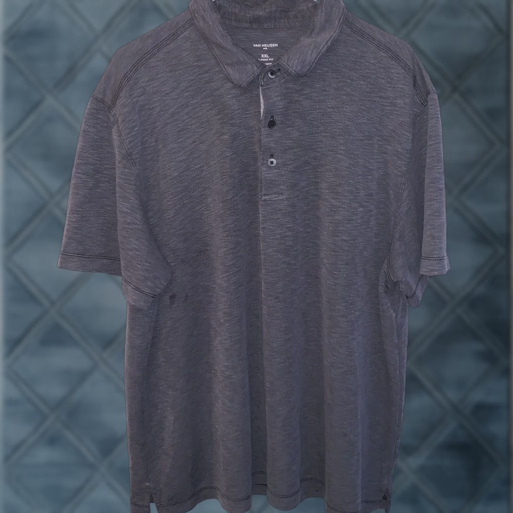 Van Heusen VAN HEUSEN Air Golf Polo Shirt Men 2XL Short Sleeve Black Classic Fit Shirt Polo Golf Mens 2XL Black Classic Fit Size US XXL / EU 58 / 5 - 1 Thumbnail