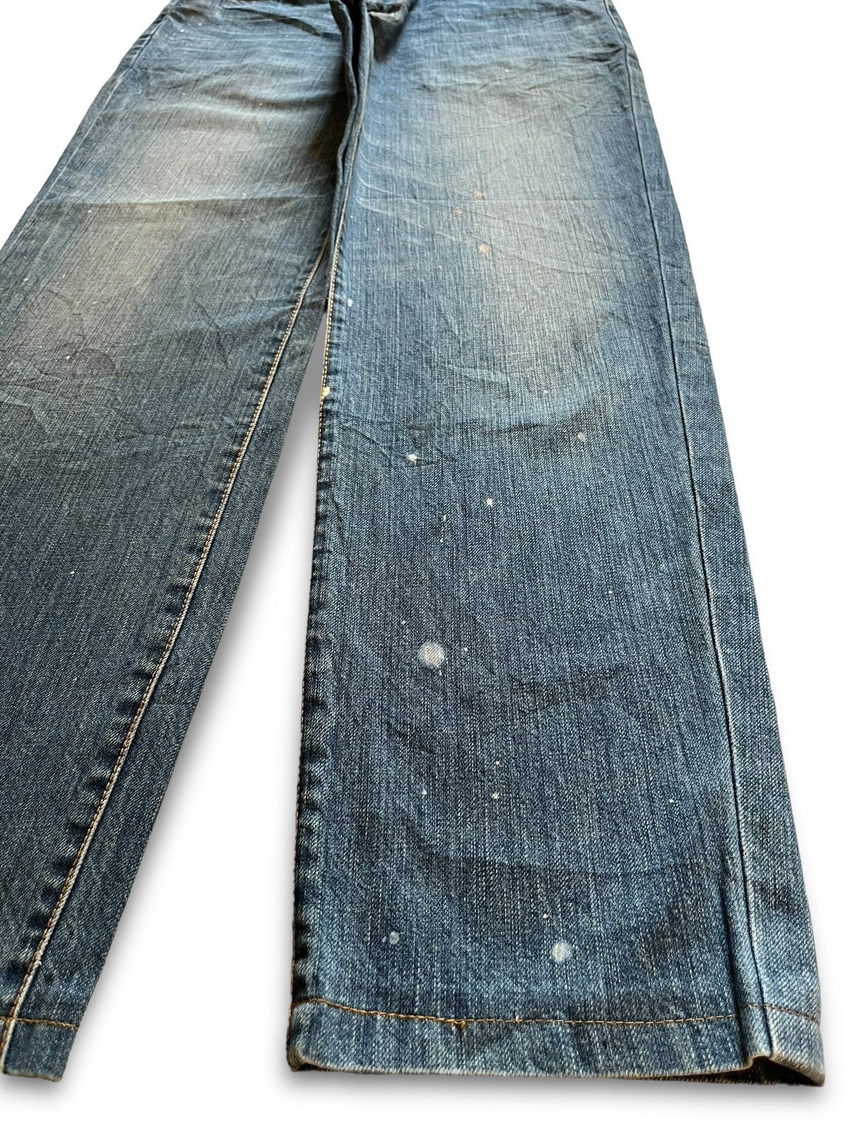 Japanese Brand Vintage Japanese Oniarai Paint Splatter Devil Jeans Size US 29 - 10 Thumbnail
