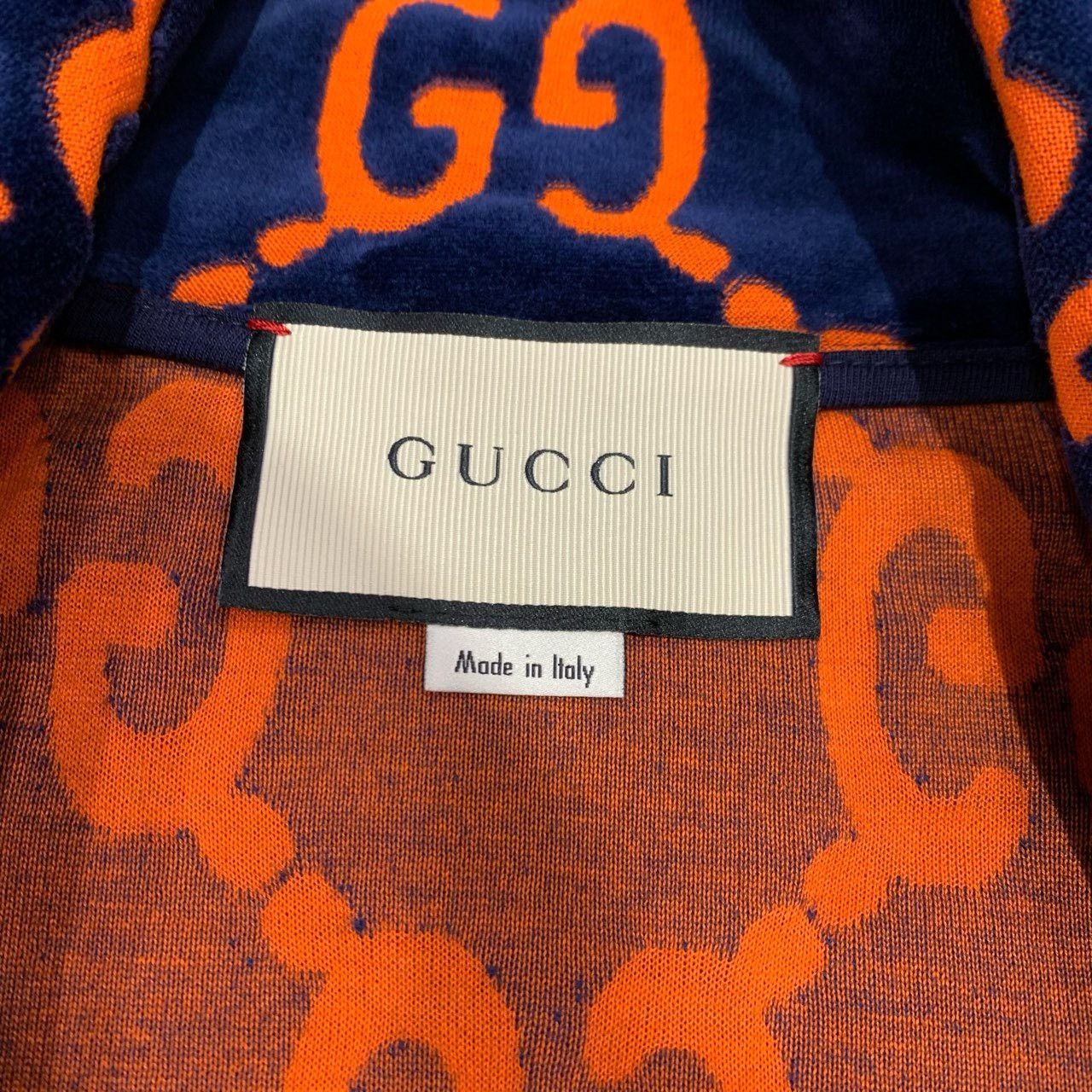 Gucci Gucci blue orange double G old flower full print velvet jac Size US XL / EU 56 / 4 - 6 Thumbnail