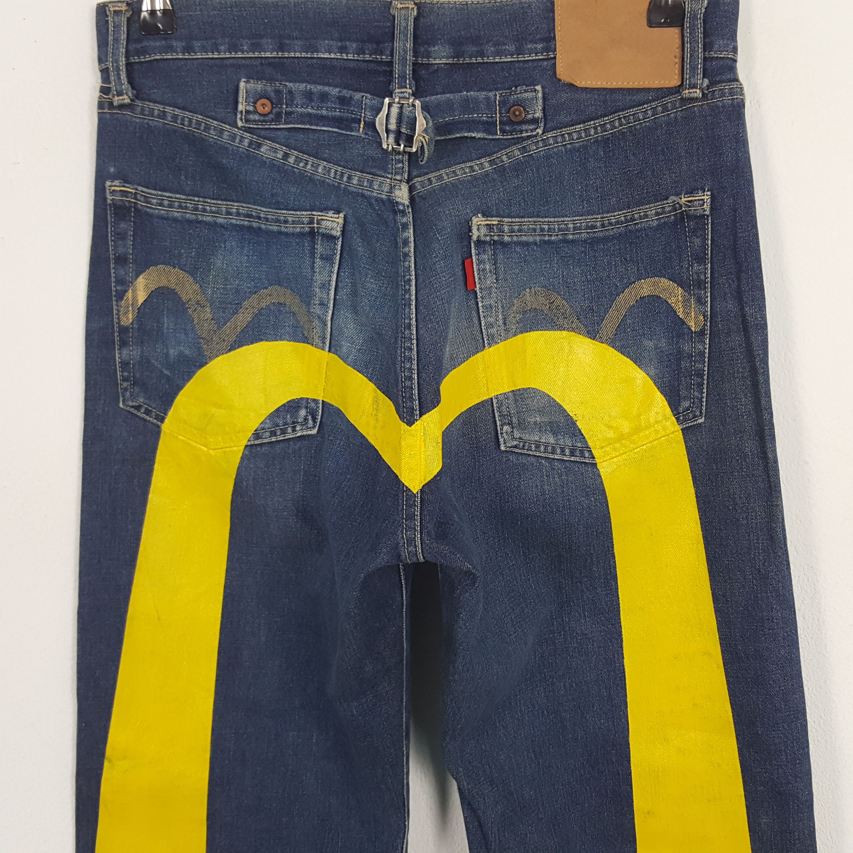 Evisu × Japanese Brand × Vintage Vintage Evisu Japanese Brand Daicock Custom Art Denim Jeans Size US 30 / EU 46 - 2 Thumbnail