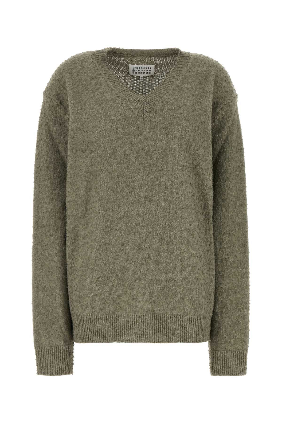 Maison Margiela Sage Green Wool Blend Sweater Size M / US 6-8 / IT 42-44 - 1 Thumbnail