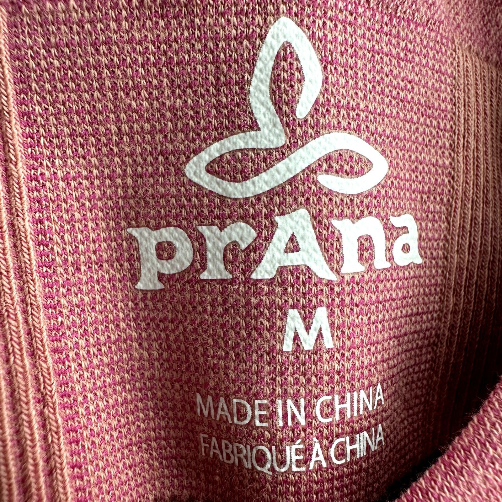 Prana prAna Sopra Seamless Sports Bra Adjustable Ribbed Pink M Size ONE SIZE - 3 Thumbnail
