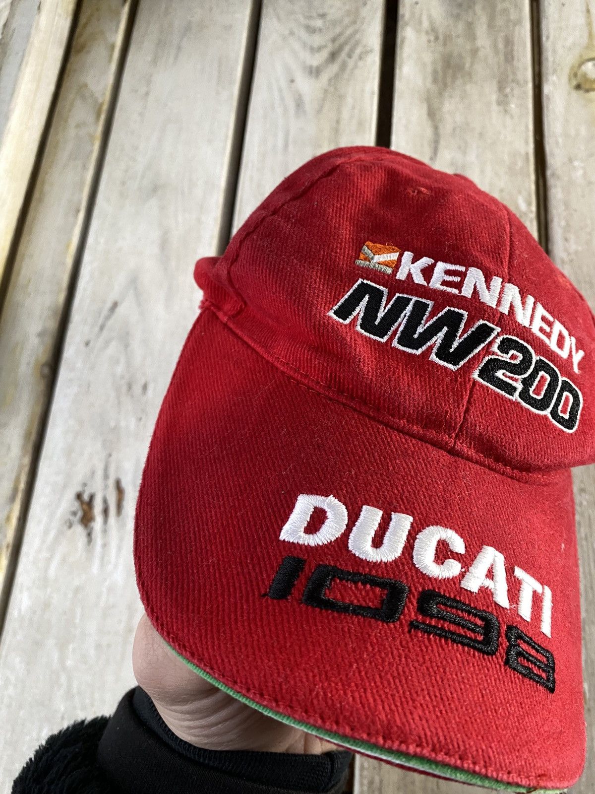 Ducati × Vintage Vintage 90s Ducati 1099 NW200 Racing Moto Cap Y2K OS Size ONE SIZE - 3 Thumbnail