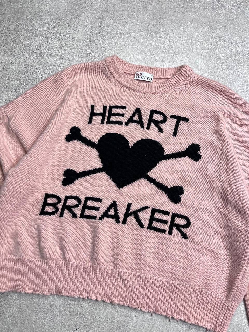 Valentino Vintage Valentino Red Heart Breaker Sweater Y2K S Size US S / EU 44-46 / 1 - 3 Thumbnail