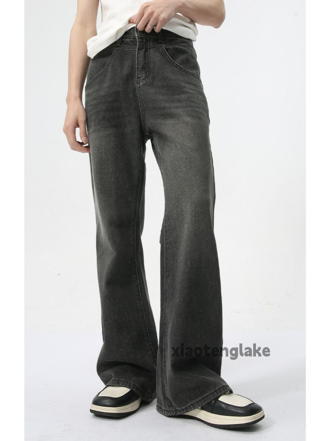 Jean × Vintage washed faded cleanfit yuppie bootcut punk jeans Size US 30 / EU 46 - 4 Thumbnail