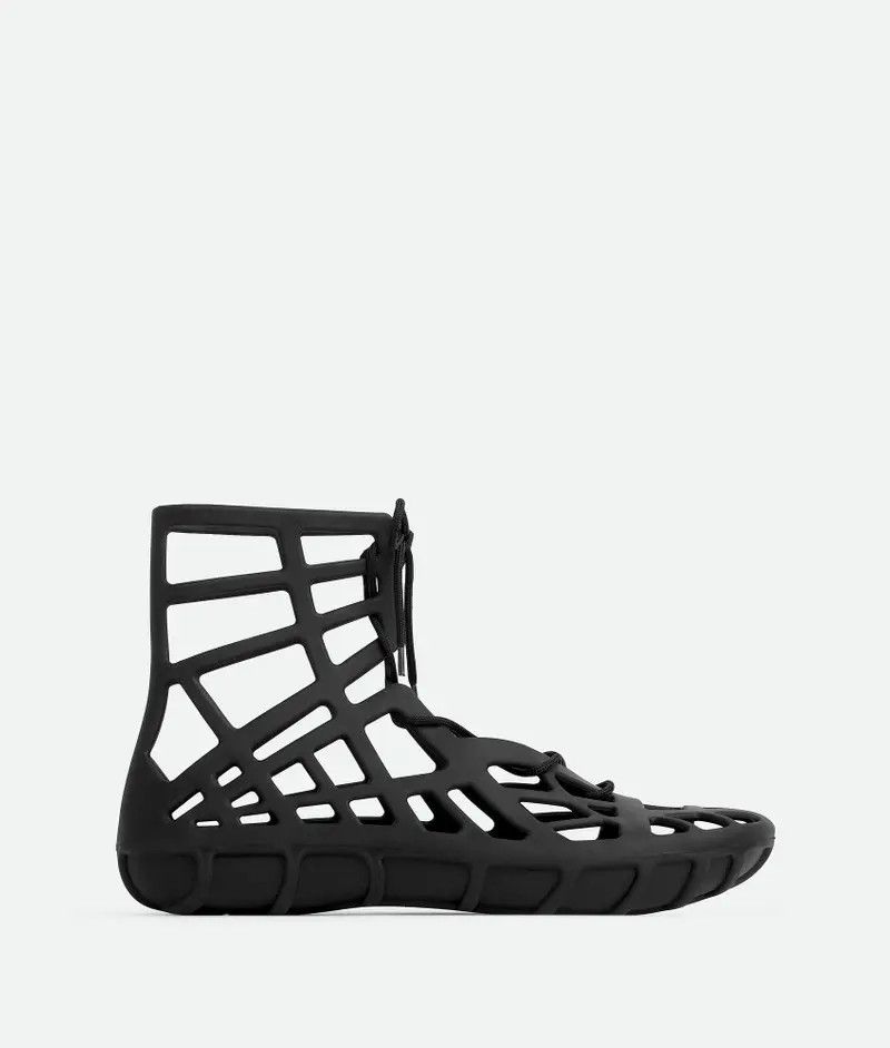 Bottega Veneta o1bcso1str0126 Atlas Lace-Up Sandals in Black Size US 12 / EU 45 - 1 Thumbnail