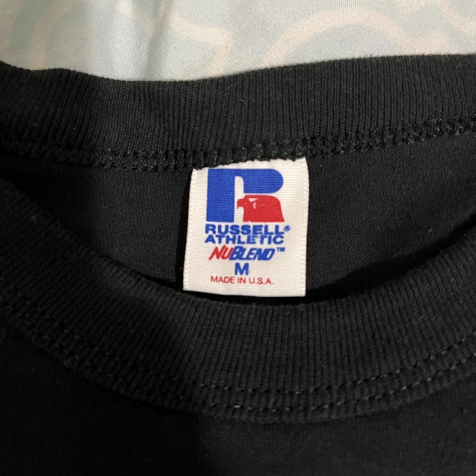 Russell Athletic VTG 90s Two Eggs, Florida Travel Destination BLK Graphic Tee Size US M / EU 48-50 / 2 - 5 Thumbnail