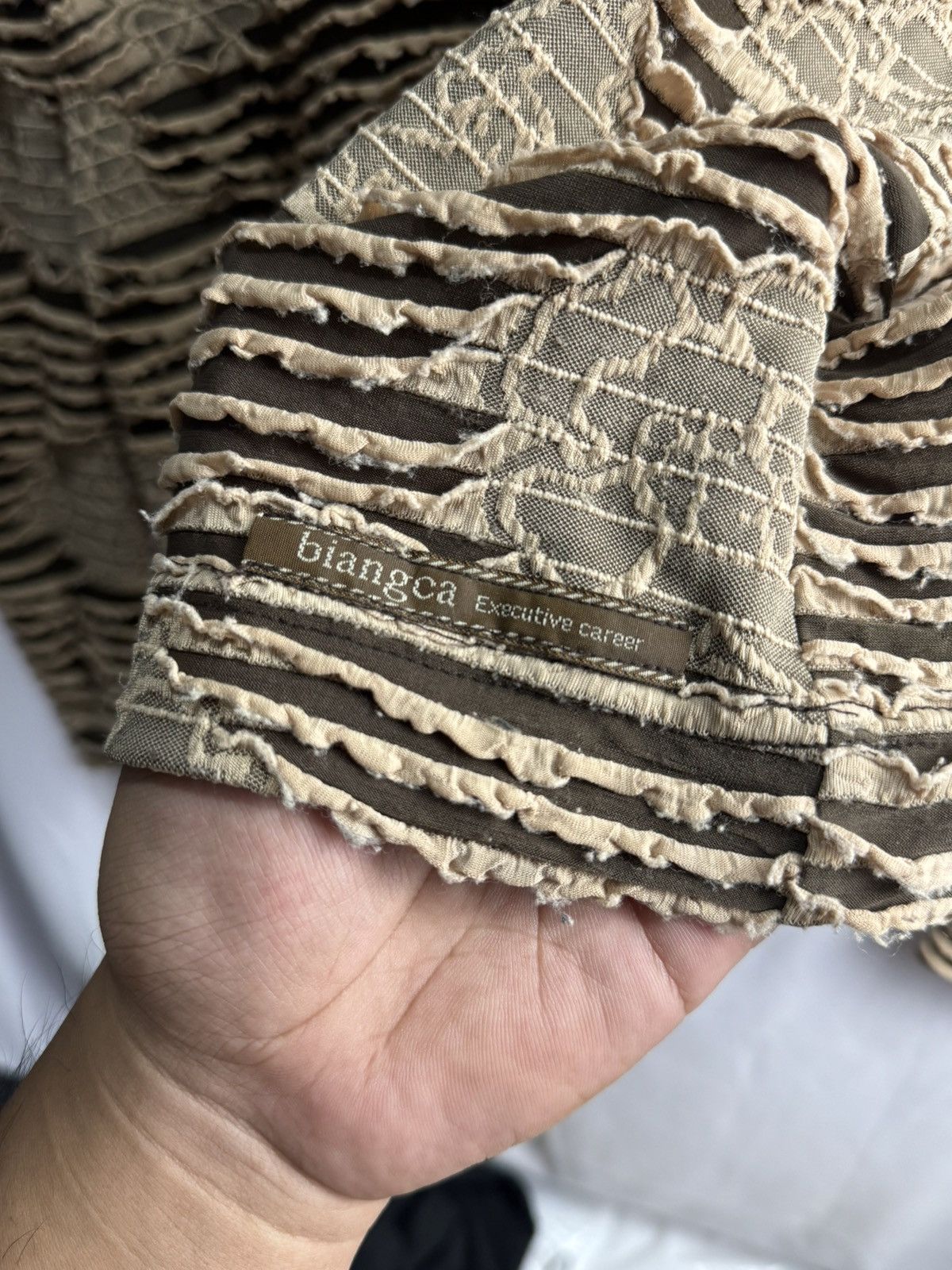 20471120 × Beauty Beast × Japanese Brand Japanese Biangca Zigzag Mesh Long Sleeve Size US S / EU 44-46 / 1 - 5 Thumbnail