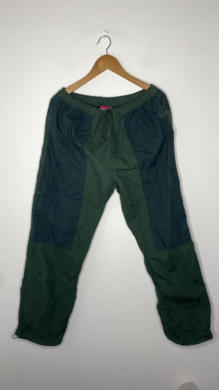 image of Supreme Fw20 Two 2 Tone Olive Pants Size Large in Green, Men's