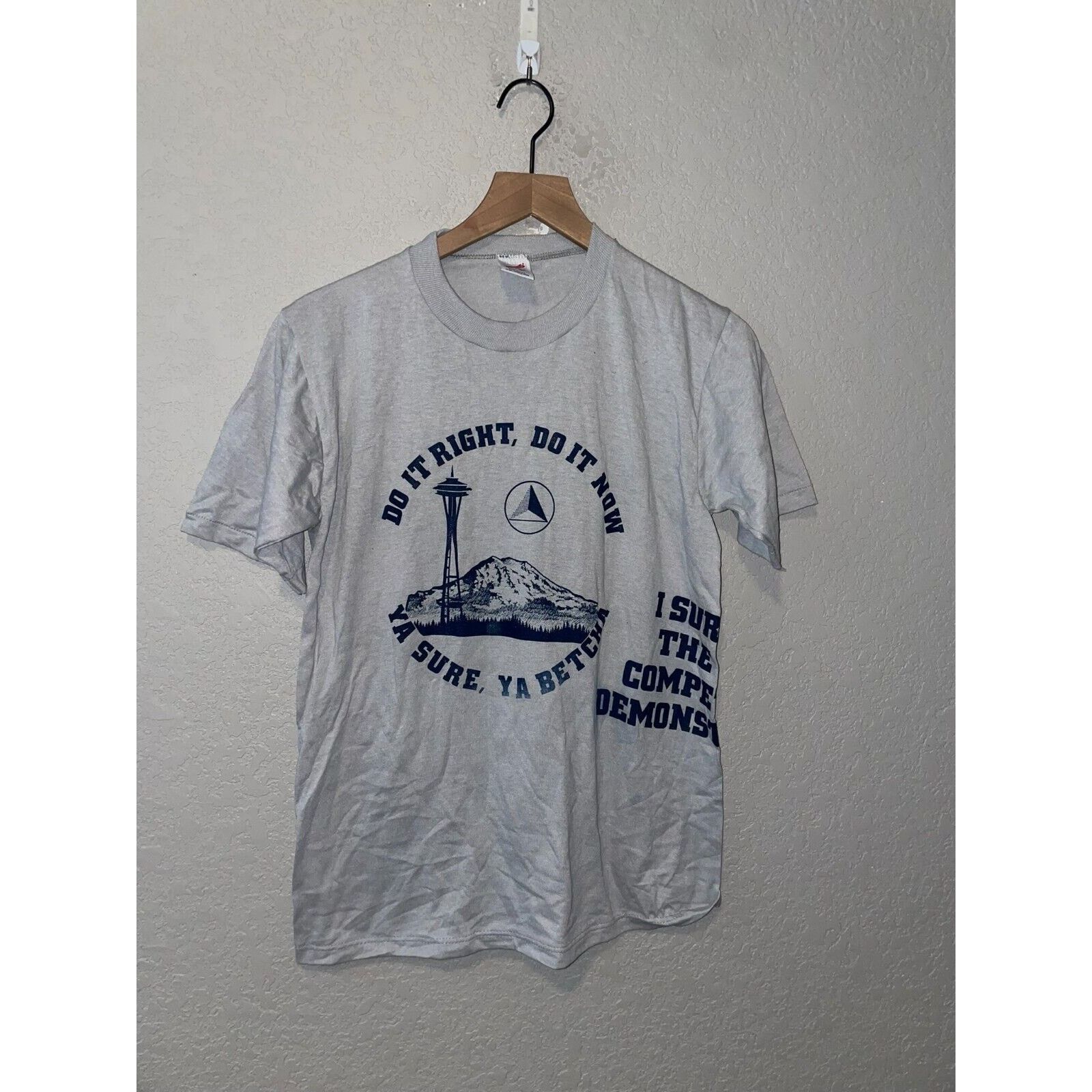 Jerzees Vintage RCAS Shirt Test Print Do It Right Now Tee VTG M Size US M / EU 48-50 / 2 - 1 Thumbnail