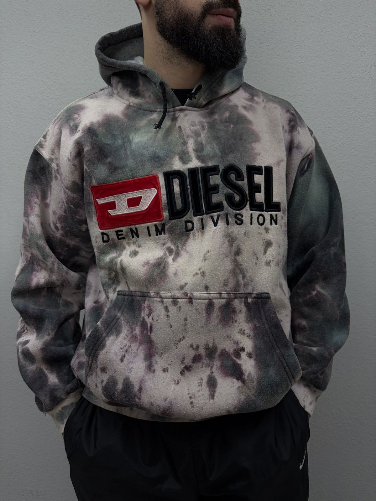 Diesel Diesel Denim Division Tie Dye Hoodie Y2K Archive Streetwear Size US L / EU 52-54 / 3 - 14 Thumbnail