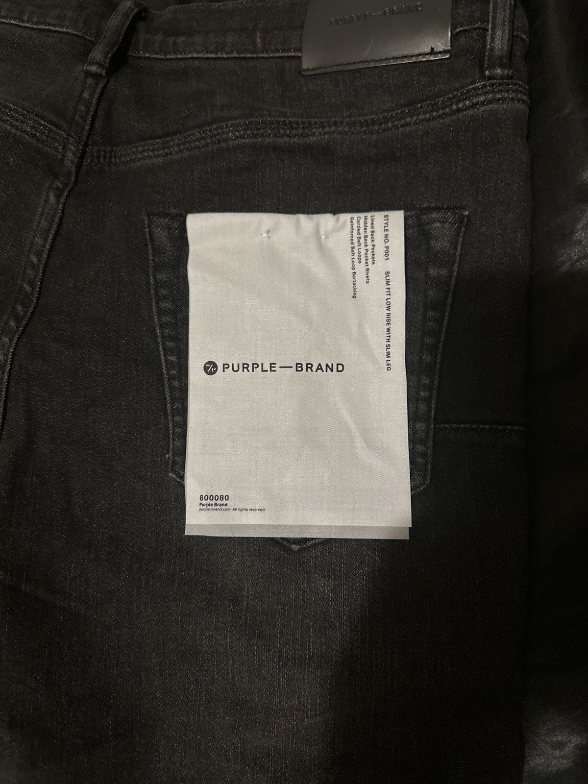 Purple Brand P001 Black Overspray Size US 31 - 4 Thumbnail