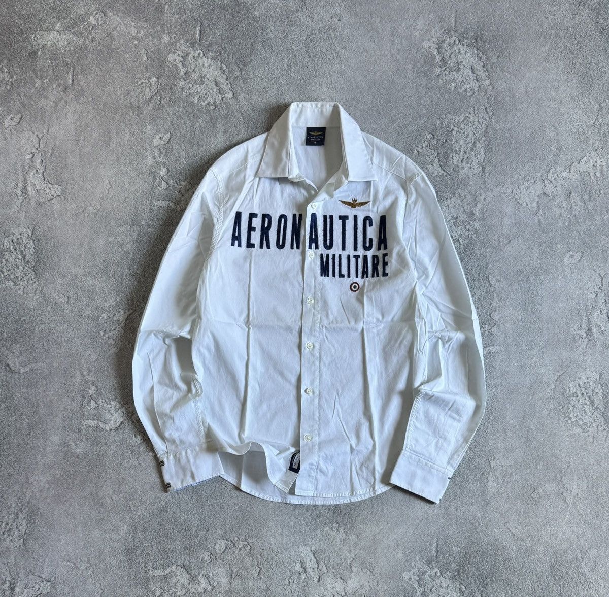 Aeronautica Militare Aeronautica Militare S big logo button up shirt long sleeve Size US S / EU 44-46 / 1 - 1 Thumbnail