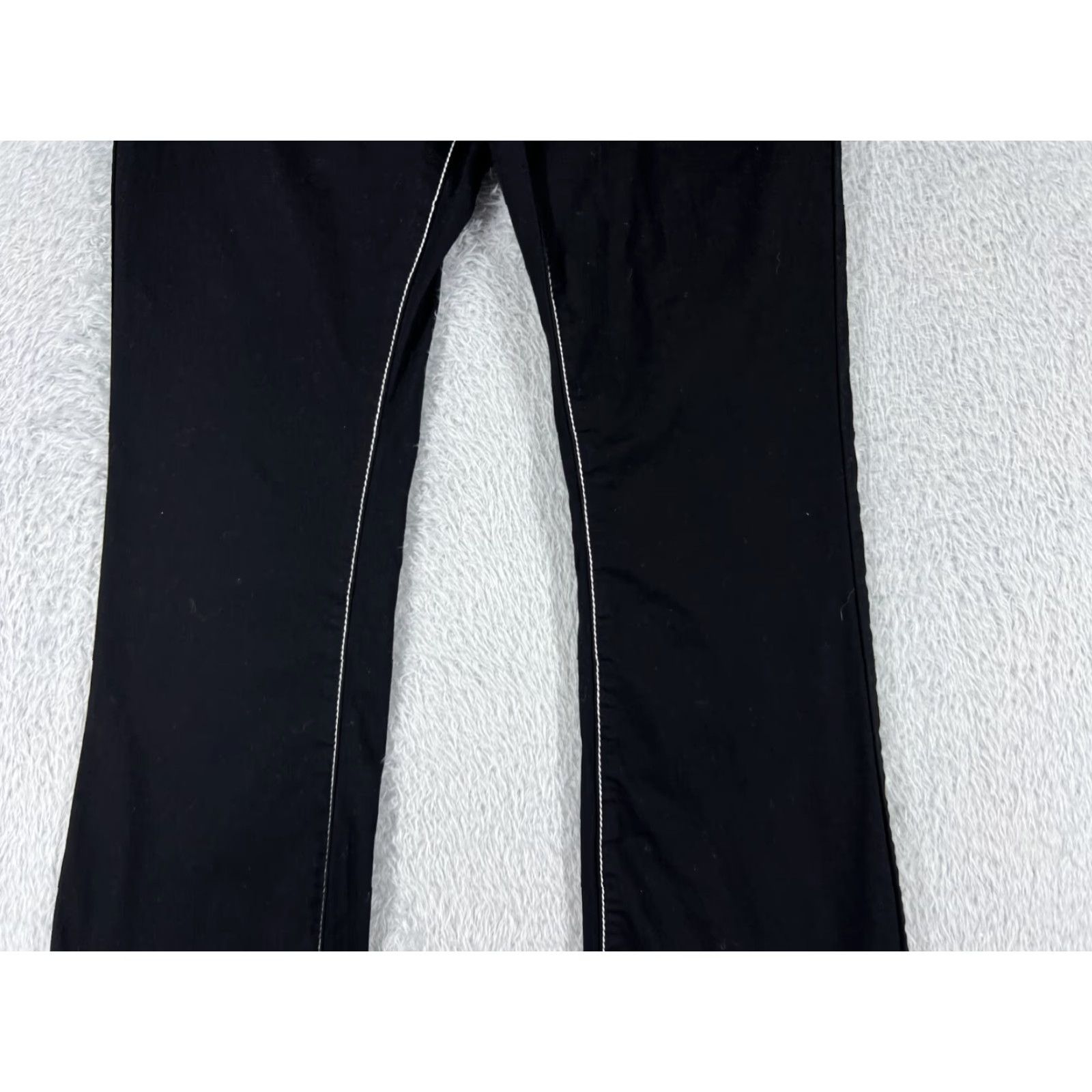 Vintage VIP Jeans Women's Jeans Regular Mid Black 26x30 5-Pocket Distressed Flared Denim Cotton Blend Vintage No N/A Size 32" / US 10 / IT 46 - 3 Thumbnail