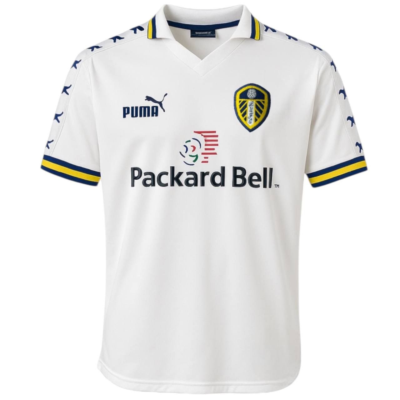 Puma 1998/2000 LEEDS UNITED HOME SOCCER JERSEY FOOTBALL SHIRT 32 Size US XS / EU 42 / 0 - 1 Thumbnail