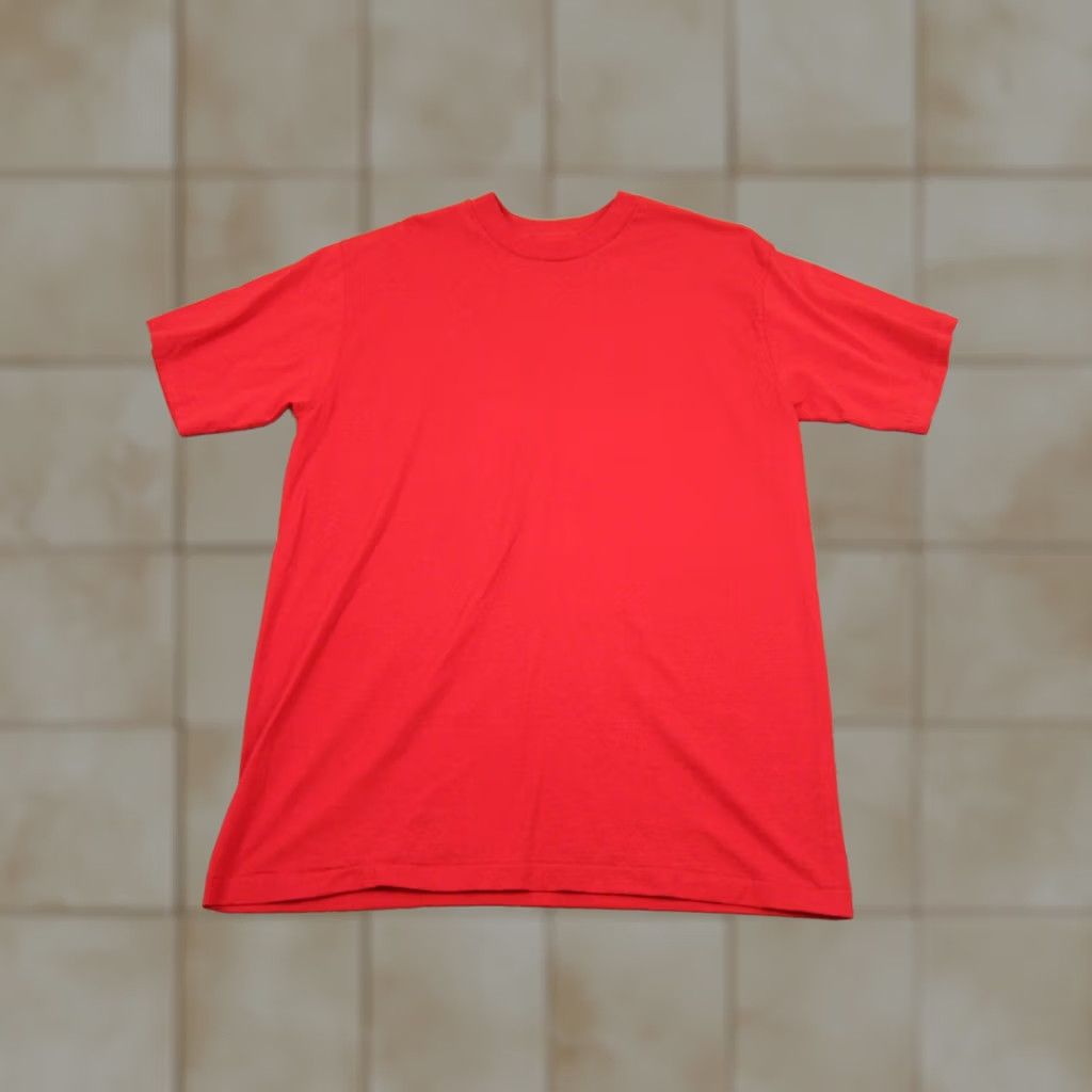Vintage VINTAGE EAGLE USA Shirt Mens Large Red Single Stitch Blank Made in USA Tee 90s Size US L / EU 52-54 / 3 - 1 Thumbnail