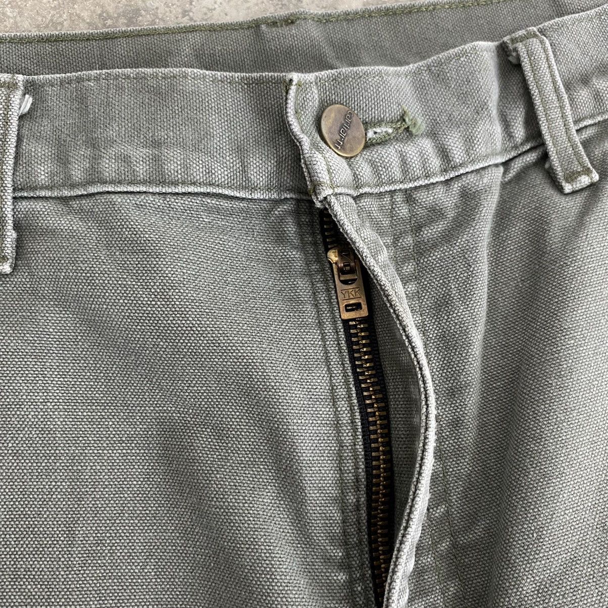 Carhartt VTG Carhartt Blanket Lined Moss Green Carpenter Pants Size US 33 - 12 Thumbnail
