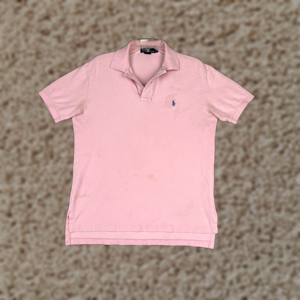 Ralph Lauren VINTAGE Ralph Lauren Polo Shirt Men M Pink Short Sleeve Pony Golf Mens Size US M / EU 48-50 / 2 - 1 Thumbnail