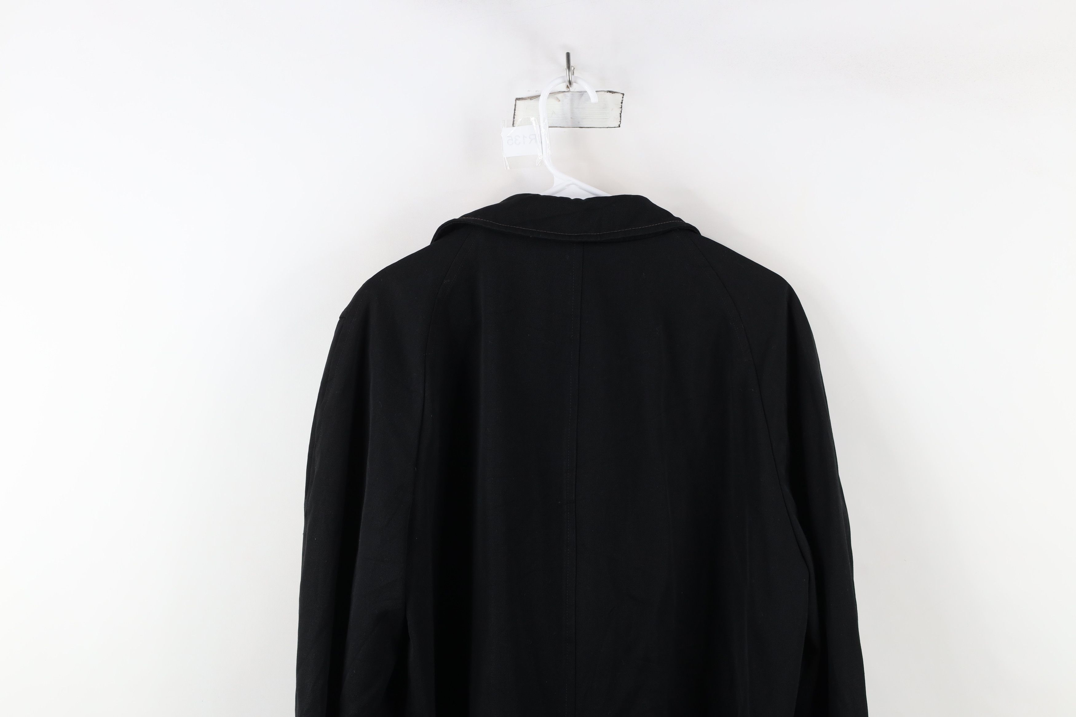 Vintage Vintage 50s 60s Streetwear Trench Coat Jacket Black USA Size US XL / EU 56 / 4 - 15 Thumbnail