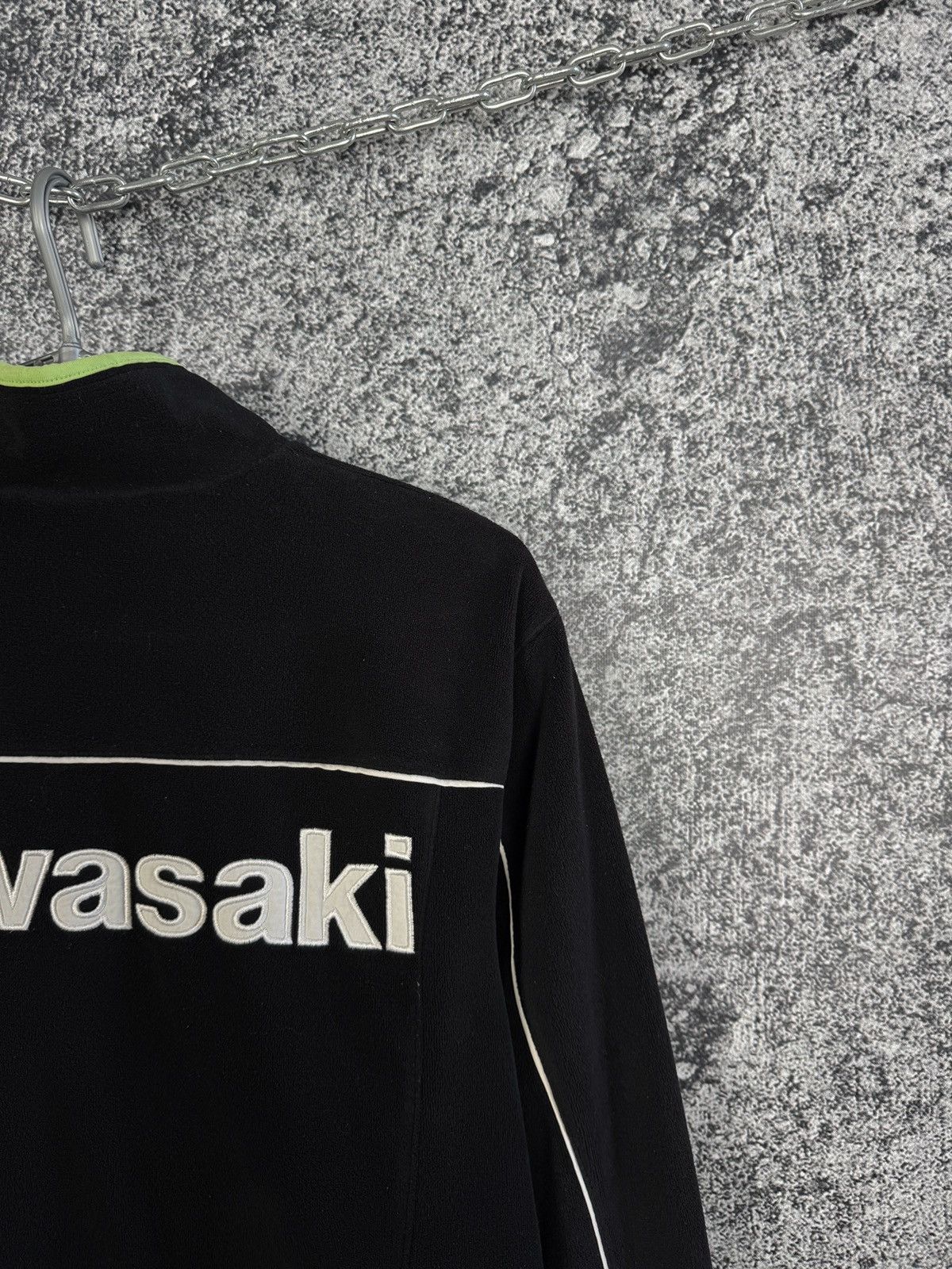 Vintage Kawasaki Fleece Full Zip Jacket Racing Moto GP Size S/M Size US S / EU 44-46 / 1 - 11 Thumbnail