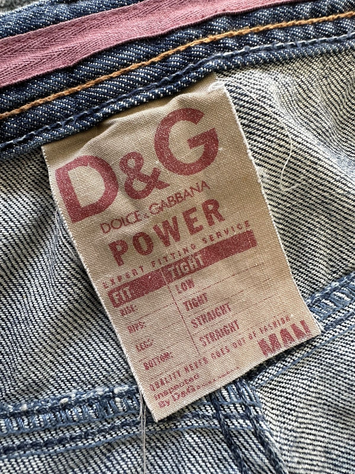 Dolce & Gabbana SS2007 D&G cummerband denim buckle back Size US 32 / EU 48 - 9 Thumbnail