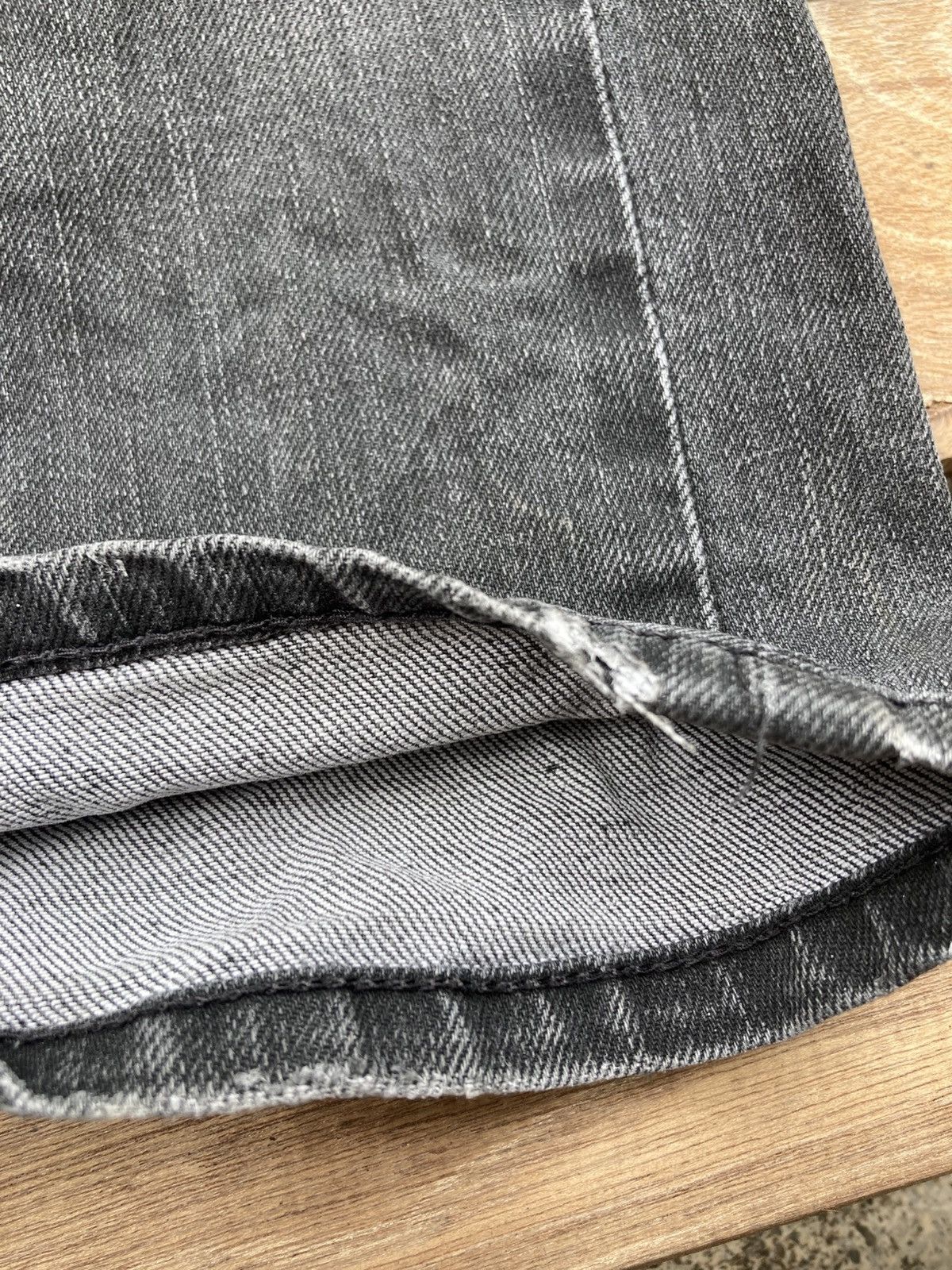 Nudie Jeans Distressed Nudie Grim Tim Broken Black Jeans Size US 32 / EU 48 - 4 Thumbnail