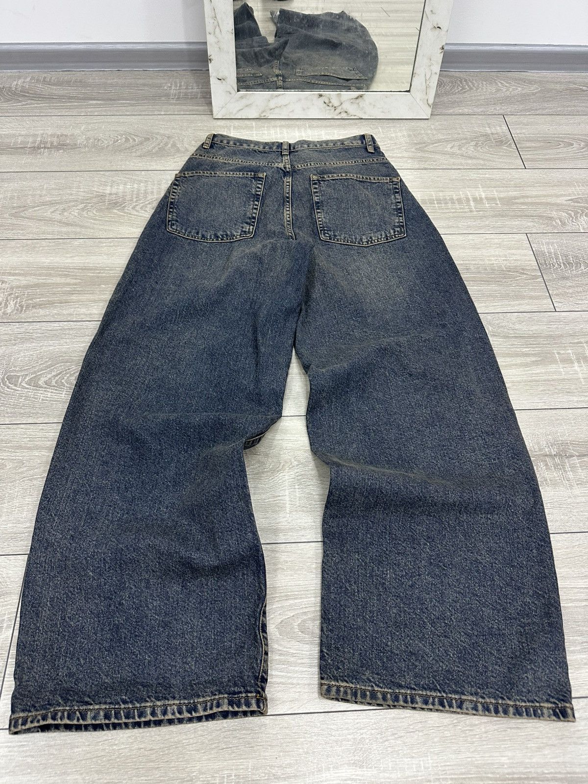 Hysteric Glamour Baggy Distressed Y2K Wide Leg Hysteric Glamour Style Jeans Size US 32 / EU 48 - 3 Thumbnail