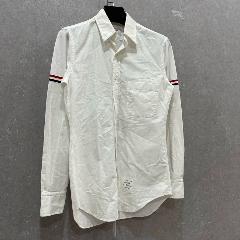 Thom Browne Thom Browne White long-sleeved shirt Size US M / EU 48-50 / 2 - 3 Thumbnail
