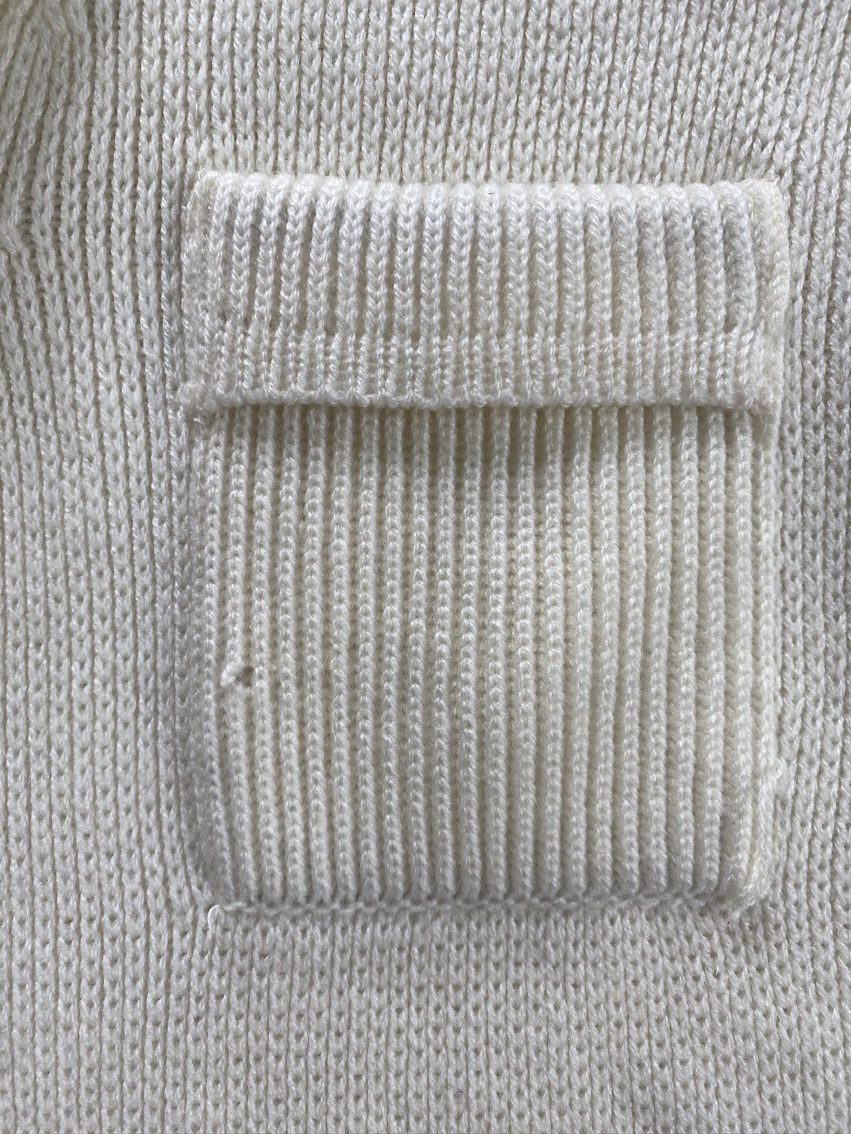 Sears Vintage 70’s Sears Women’s Cream Cowl Neck Cardigan Sweater Size M / US 6-8 / IT 42-44 - 3 Thumbnail