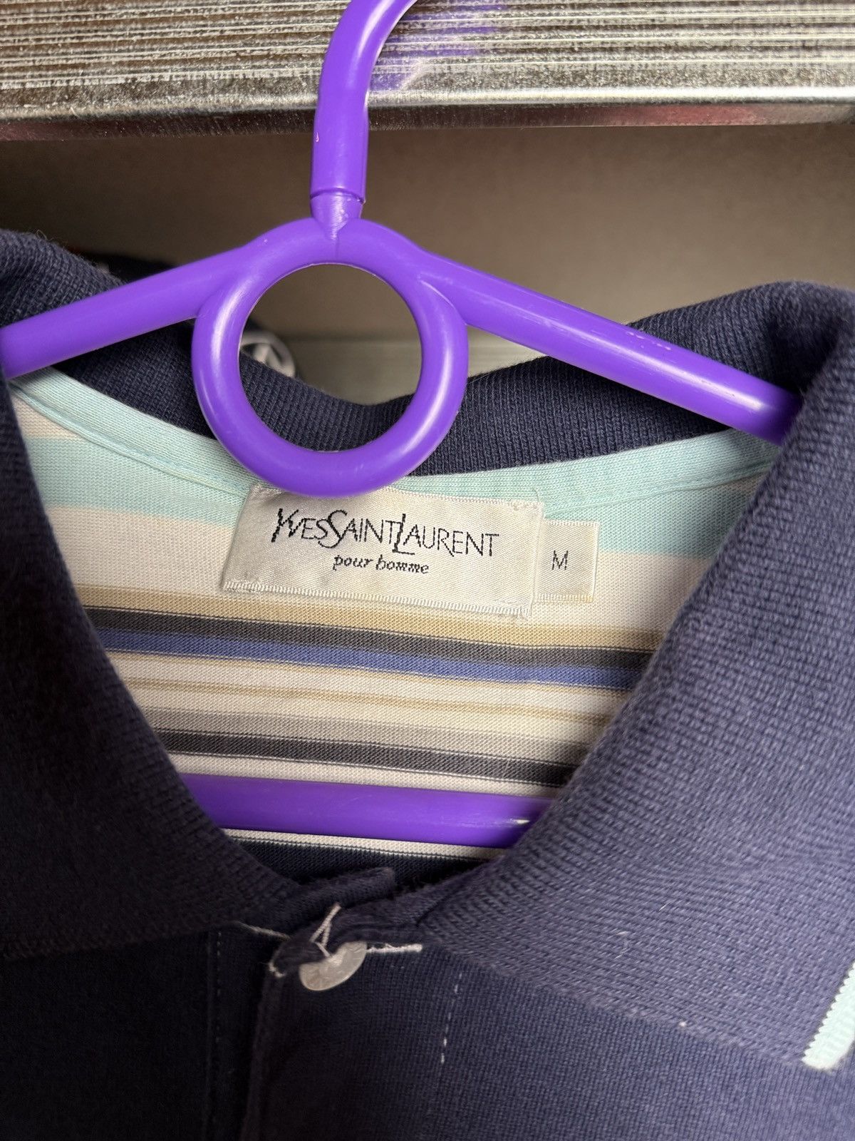 Yves Saint Laurent Vintage Yves Saint Laurent YSL Big Logo Polo T Shirt Tee Size US M / EU 48-50 / 2 - 4 Thumbnail