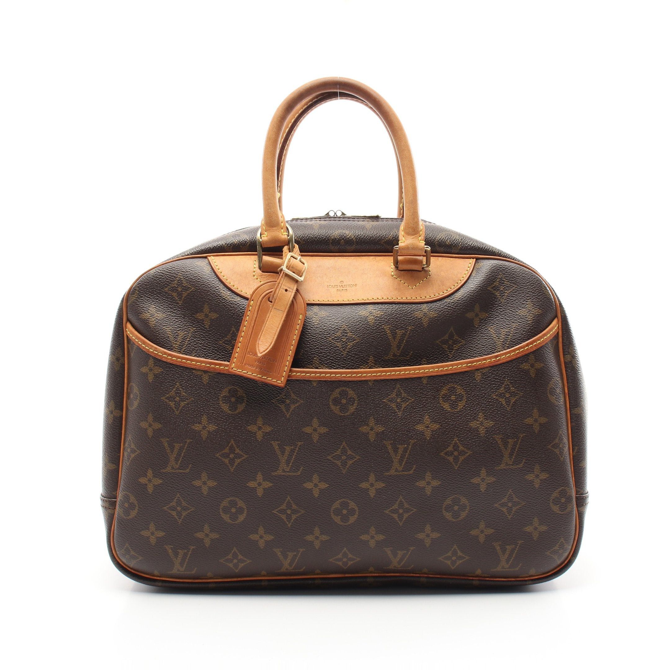 Louis Vuitton Louis Vuitton Deauville Bowling Vanity Monogram Handbag Leather Brown Size ONE SIZE - 1 Thumbnail
