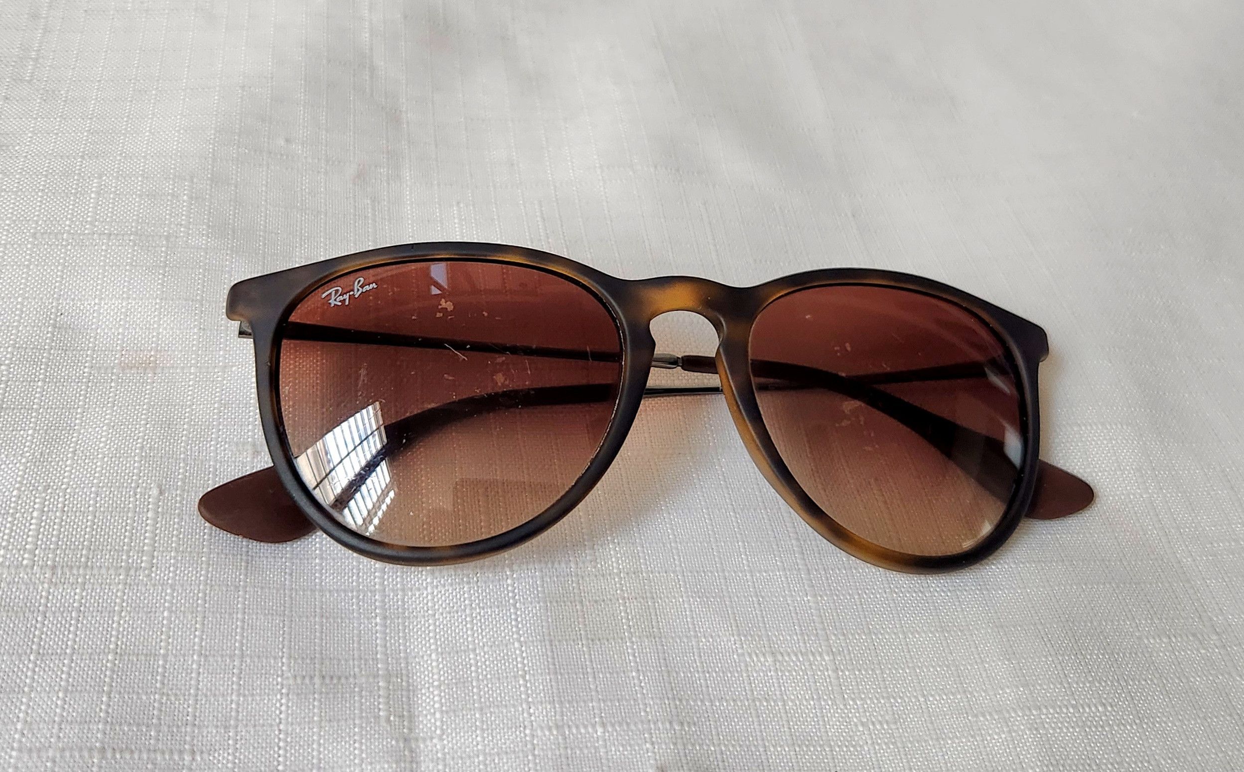 RayBan Ray Ban RB 4171 ERIKA 865/13 Round Brown Sunglasses No Lens Size ONE SIZE - 6 Thumbnail