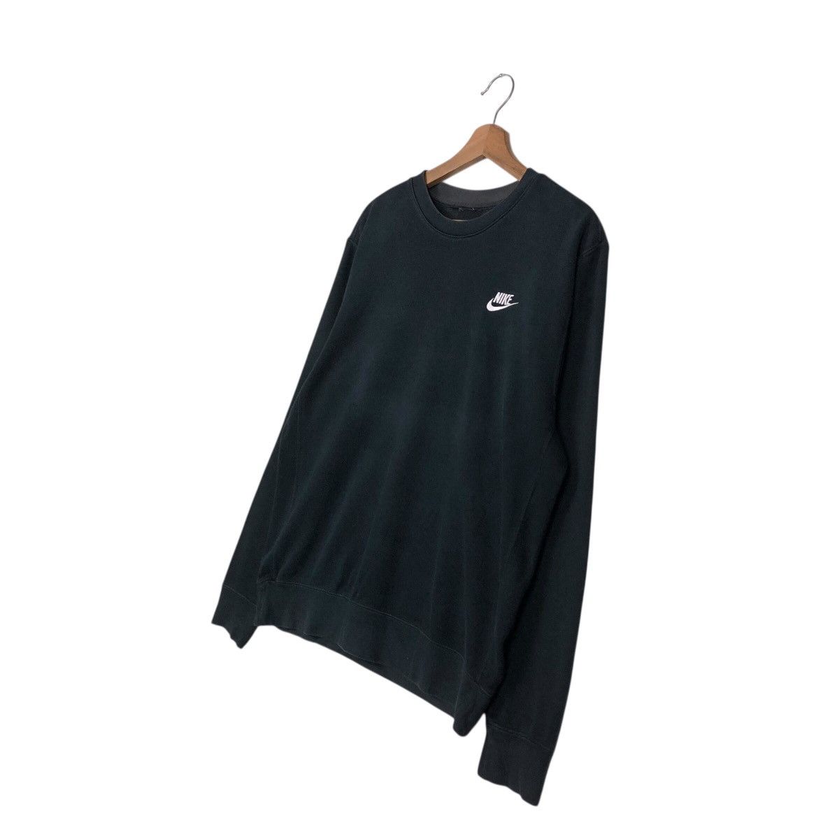 Nike 📌Vintage Sweatshirt Nike Big Logo Rich Black Size US M / EU 48-50 / 2 - 3 Thumbnail