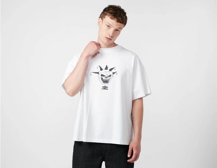 Umbro × Umbro White Skull Logo Oversized T-Shirt Size US XXL / EU 58 / 5 - 2 Thumbnail