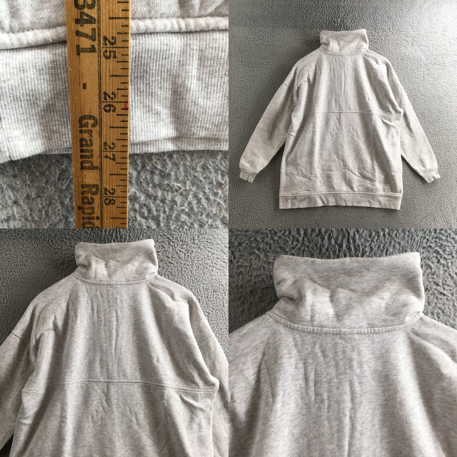 Old Navy Old Navy Sweatshirt Womens M Heather Gray Half Zip Pullover Fleece Athletic Size M / US 6-8 / IT 42-44 - 8 Thumbnail