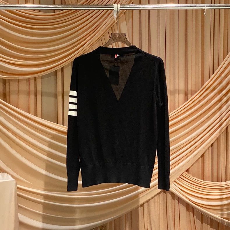 Thom Browne Thom Browne Black knit cardigan Size US M / EU 48-50 / 2 - 2 Thumbnail