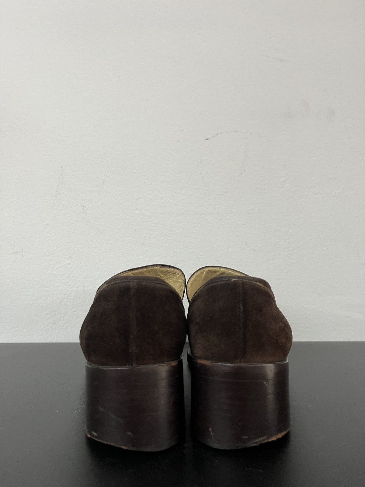 Gucci Vintage Gucci Tom Ford Era Horsebit Suede Leather Loafers Size US 7 / IT 37 - 19 Thumbnail