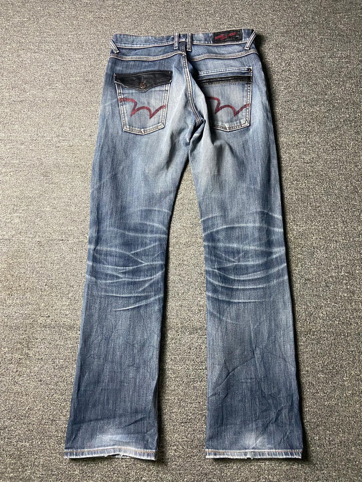 Edwin Edwin Edge Of Blue Distressed Denim Jeans (139) Size US 32 / EU 48 - 2 Thumbnail