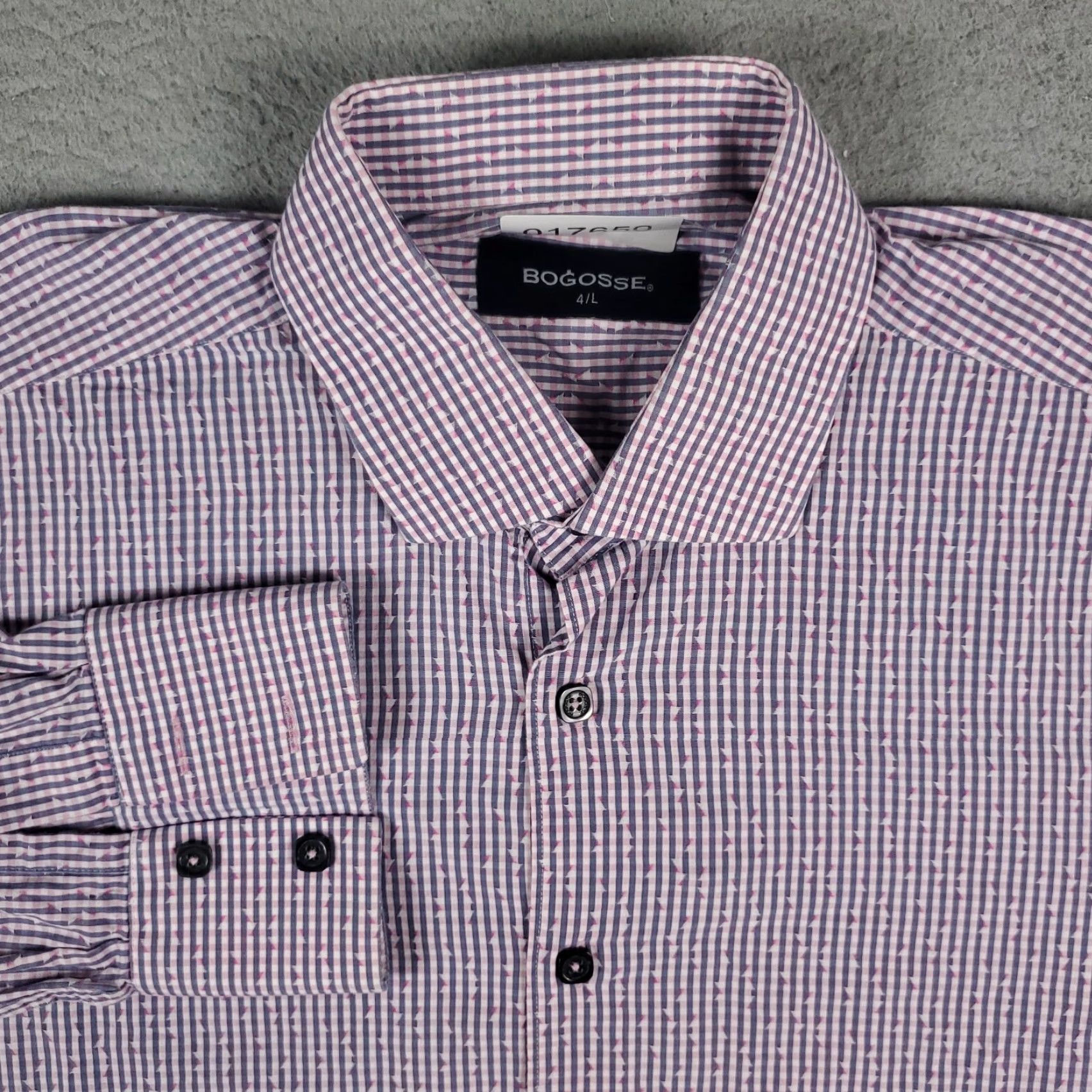 Pinko Bogosse Shirt Mens L Purple Pink Button-Up Long Sleeve Casual Business Formal Party/Cocktail Workwear Vintage No (avoid N/A) Size US L / EU 52-54 / 3 - 2 Thumbnail